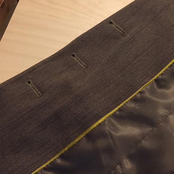 Merona size 4 3 button Brown striped blazer - Picture 6 of 8